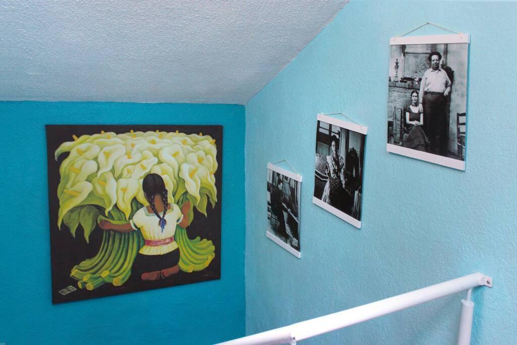 Villa Colorida Casa Azul En Texcoco Centro Wifi Cocina à Texcoco de Mora Extérieur photo