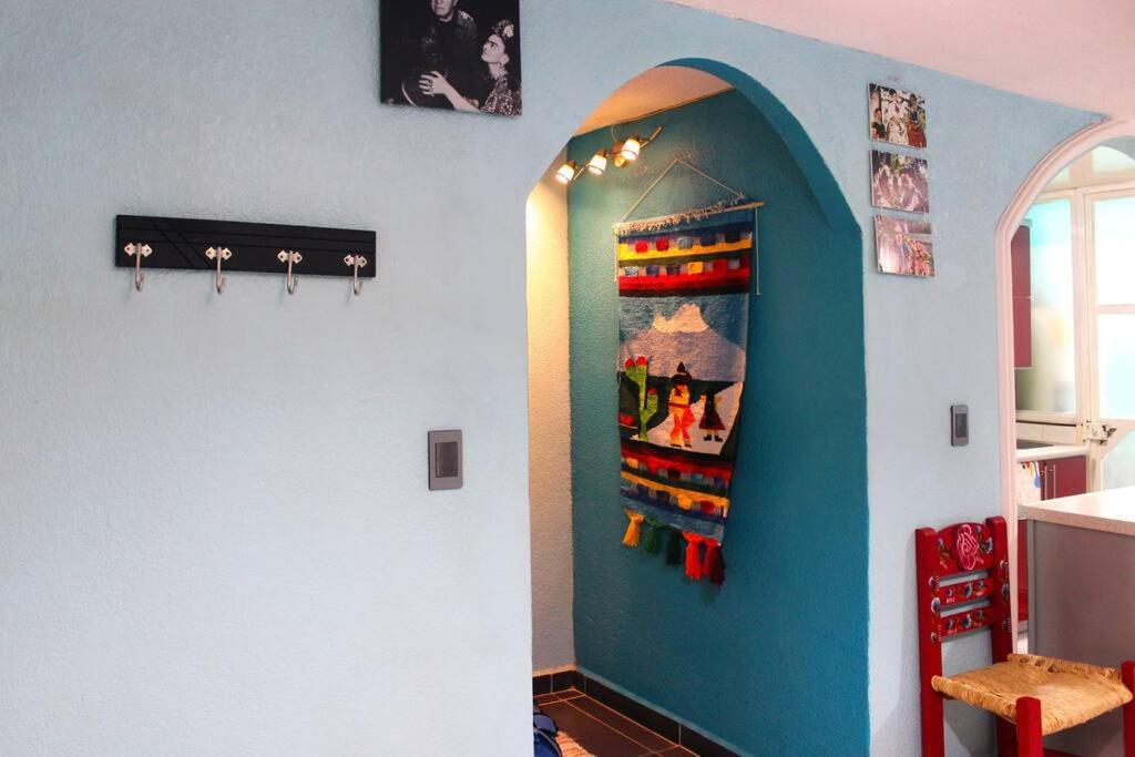 Villa Colorida Casa Azul En Texcoco Centro Wifi Cocina à Texcoco de Mora Extérieur photo