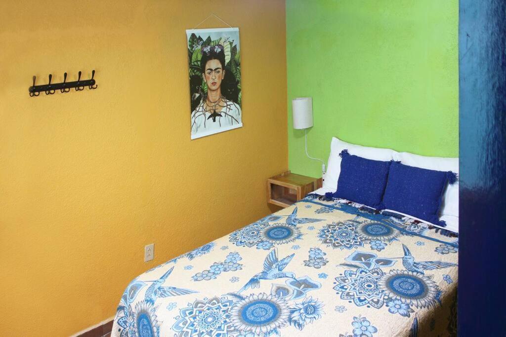 Villa Colorida Casa Azul En Texcoco Centro Wifi Cocina à Texcoco de Mora Extérieur photo